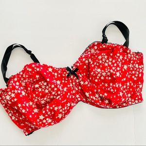Cacique star print bra size 44H